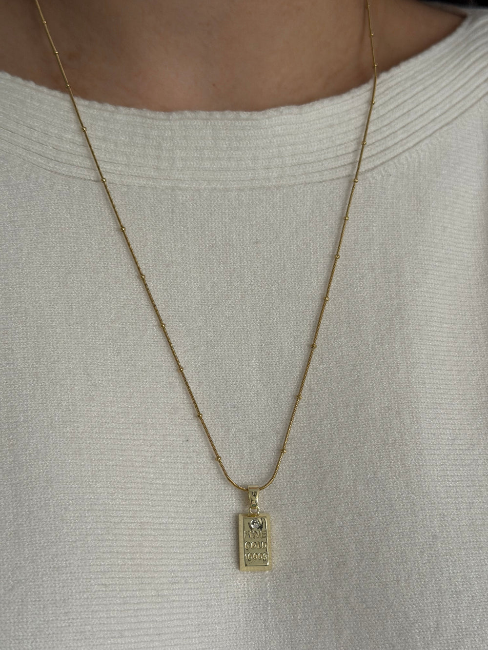 Külçe Altın Kolye