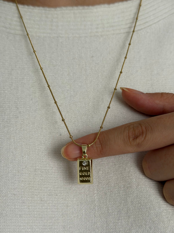 Külçe Altın Kolye