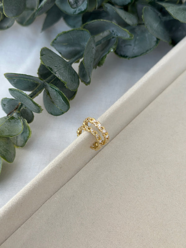 İki Katlı Kıkırdak Küpe