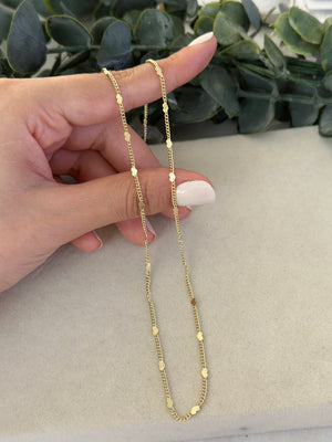 Araları Kalp Ezme Zincir Kolye