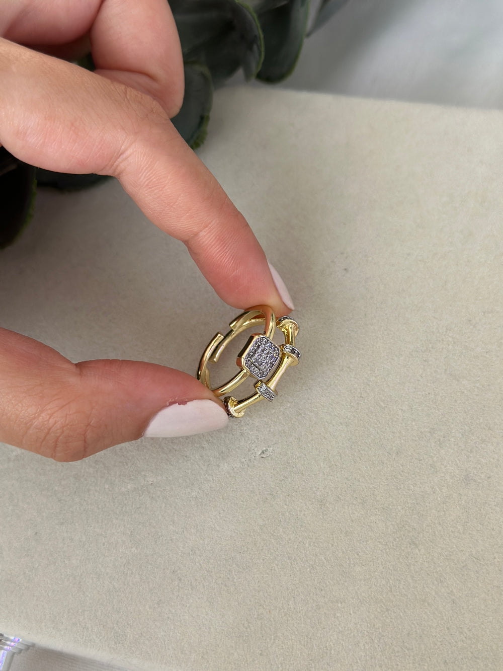 Çelik Çift Katlı Baget Yüzük