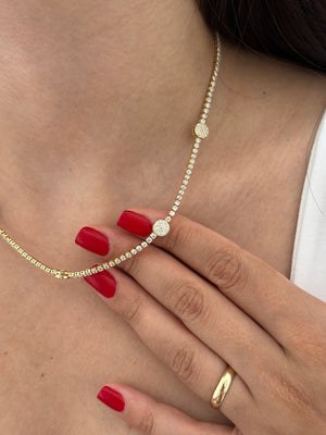 Çelik Yuvarlak Plakalı Su Yolu Kolye