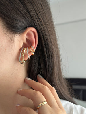 Çift Görünümlü Kıkırdak Küpe