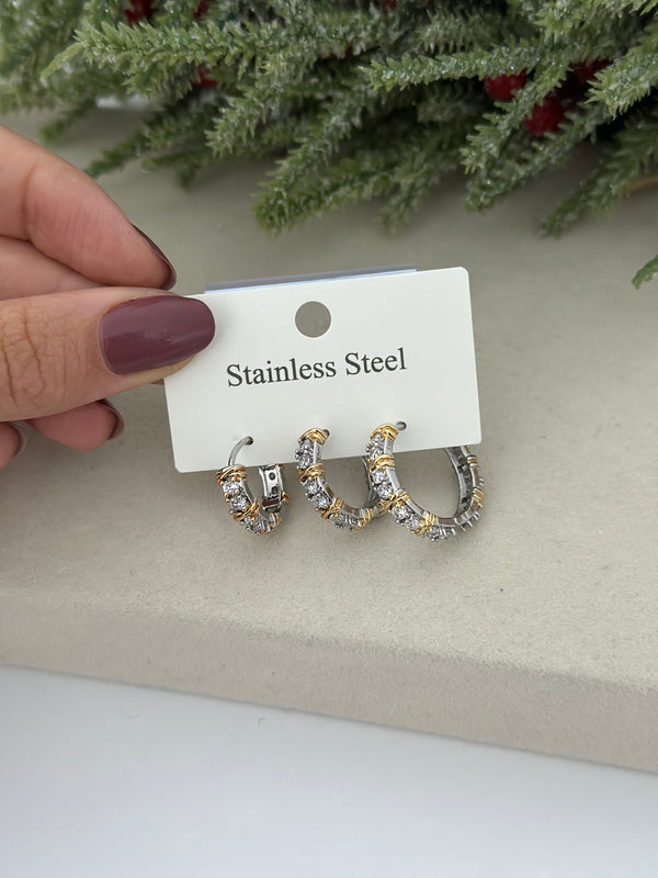 Üç Boy X Halka Küpe