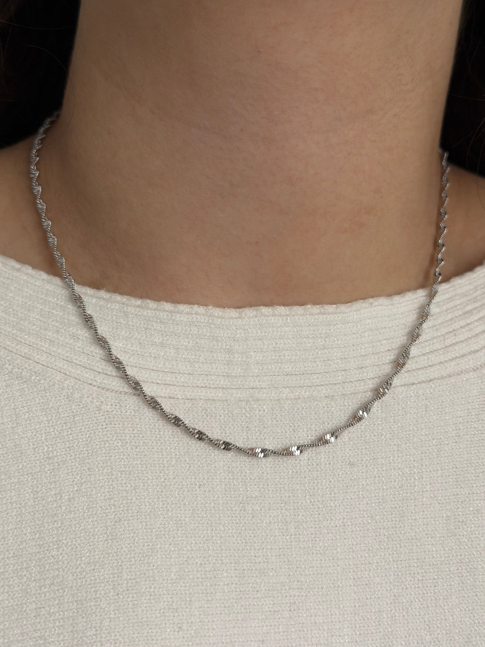 Silver Singapur Zincir Kolye