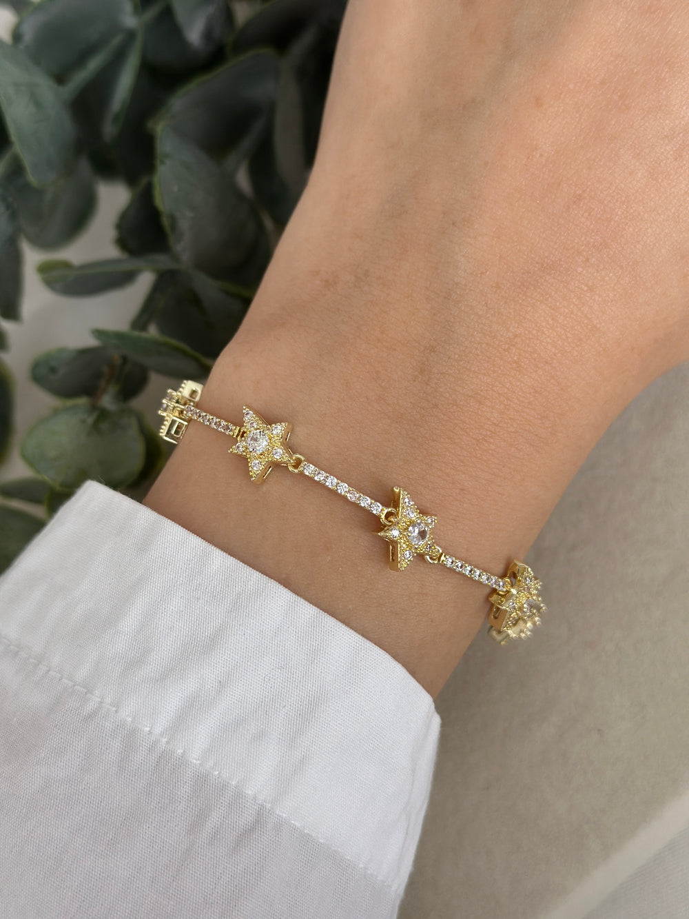 Gold Yıldızlı Vip Bileklik