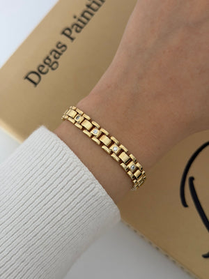 Mini Taş Detaylı Kordon Bileklik