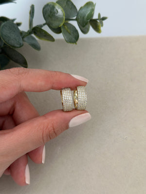 Arkası Açık Kalp Model Küpe