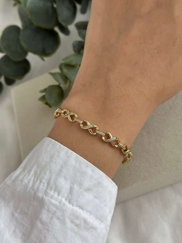 Taşlı Sonsuz Bileklik