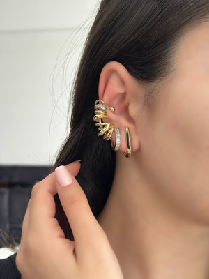 Çoklu Görünüm Tek Delik Küpe (sağ kulak uyumlu)