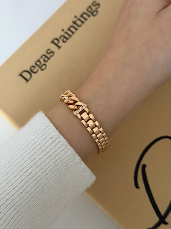 Kordon Kenar Rose Gurmet Bileklik