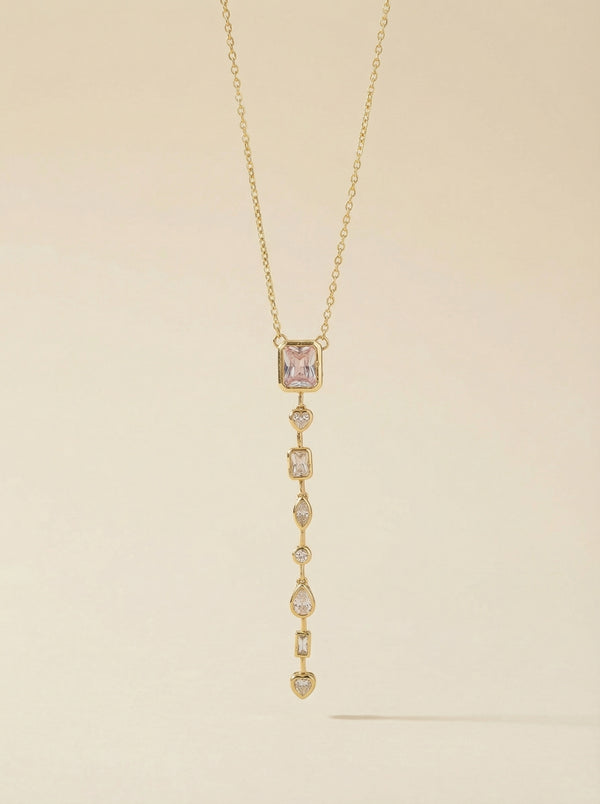 Element Taşlı Y Kolye