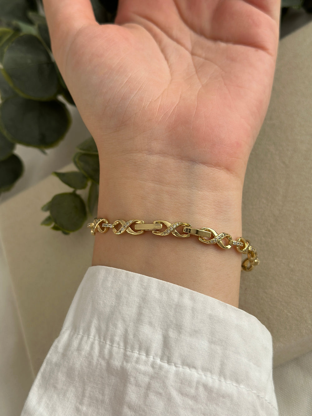 Taşlı Sonsuz Bileklik