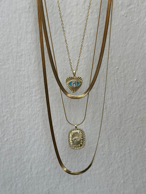 Mavi Kalp 4’lü Kolye