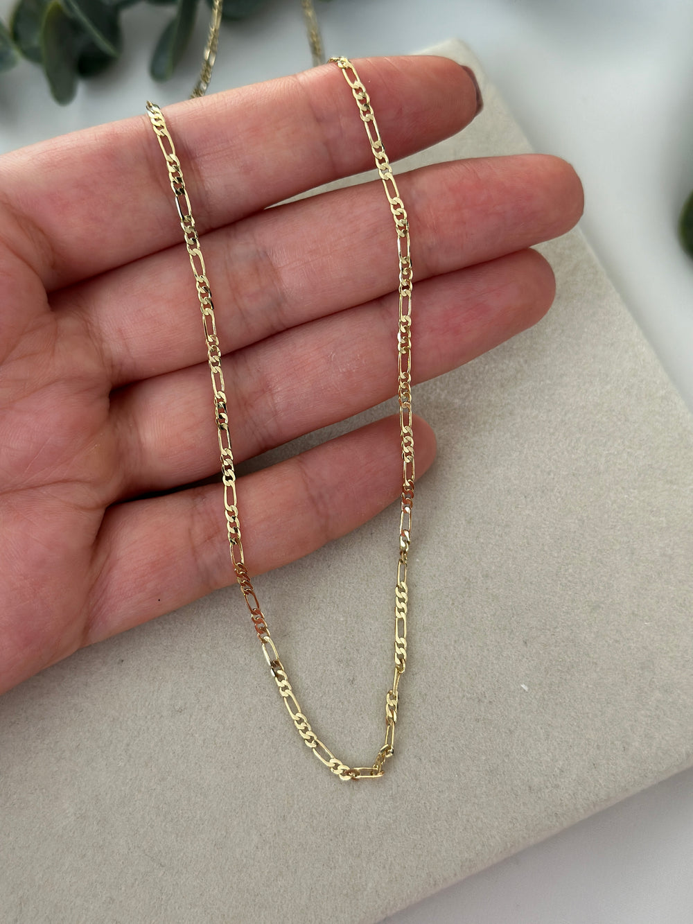 İnce Figaro Zincir 50cm
