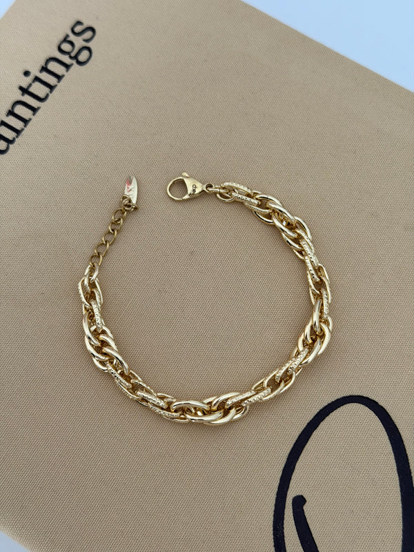 Lazer Çizik Sarmal Bileklik