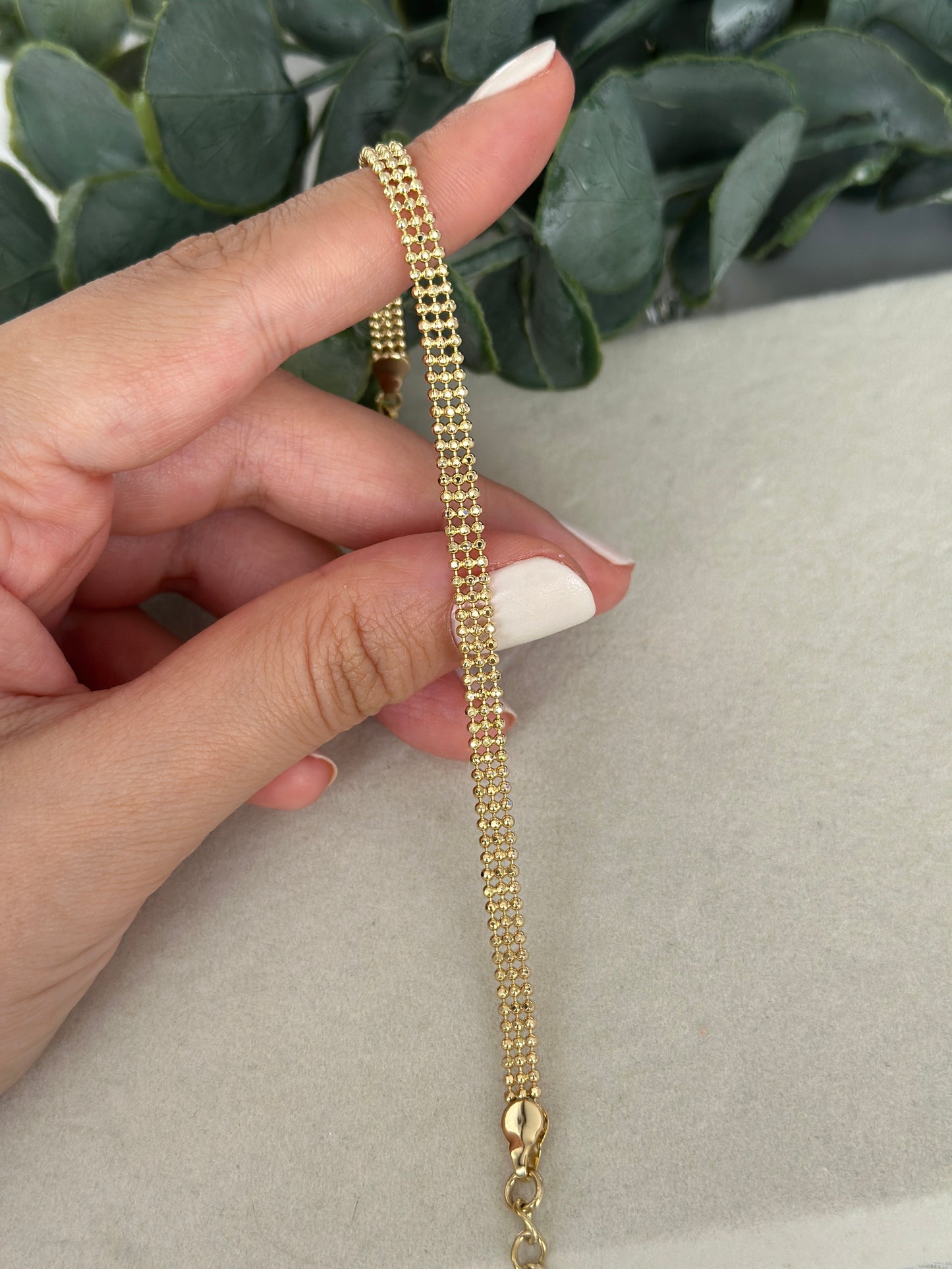 3 Sıra Mini Top Bileklik