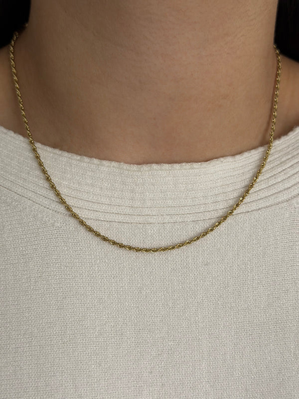 İnce 45 CM Burgu Zincir Kolye