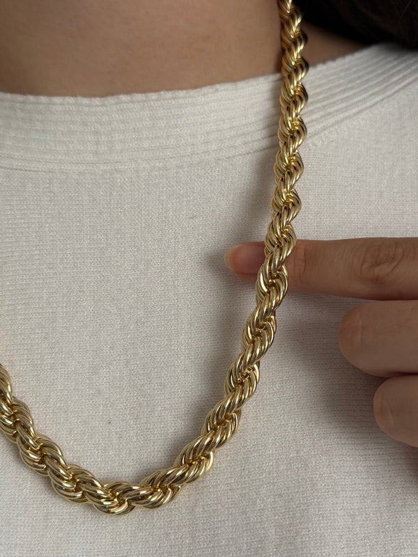 Kalın 60 CM Burgu Kolye