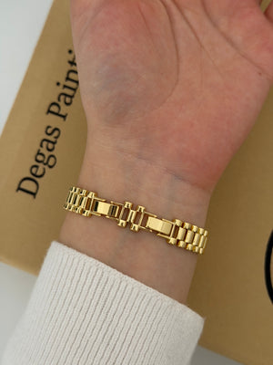 Saat Kenar Baget Taşlı Bileklik