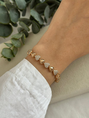 Kalpli Rose Bileklik