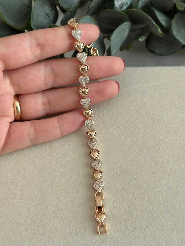 Kalpli Rose Bileklik