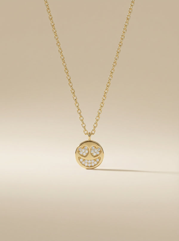 Gülen Yüz Plaka Kolye