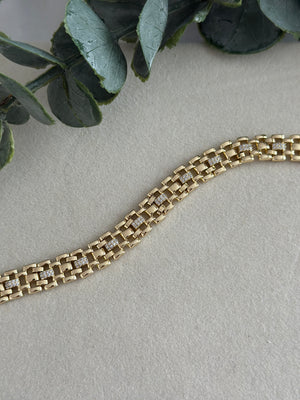 Taşlı Örme Hasır Bileklik