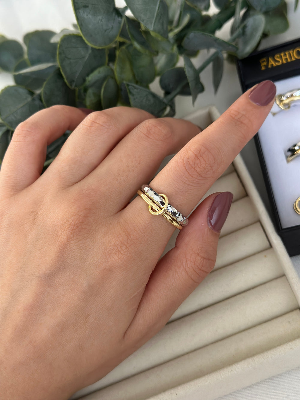 İkili Yüzük Gold-Silver