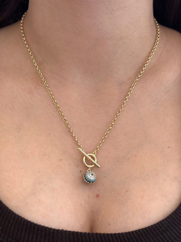 Dümen Kapatma Model Nazar Taşlı Kolye