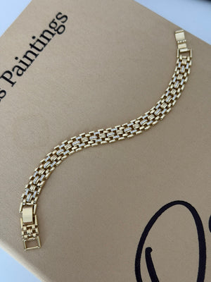 Taşlı Hasır Örme Bileklik