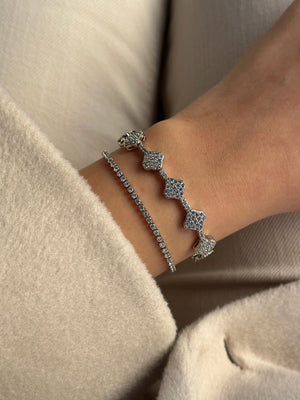 Yonca Taşlı Bileklik