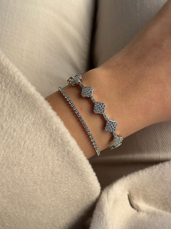 Yonca Taşlı Bileklik