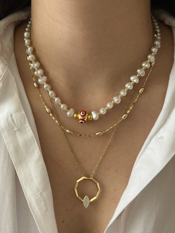 Top Detay Pul Ezme Kolye