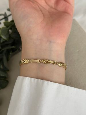 Taşlı Balık Sırtı Bileklik