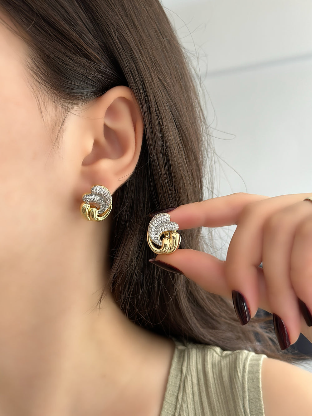 Döngü İki Renk Küpe