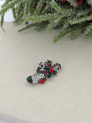 Baston Detay Taşlı Bot Broş