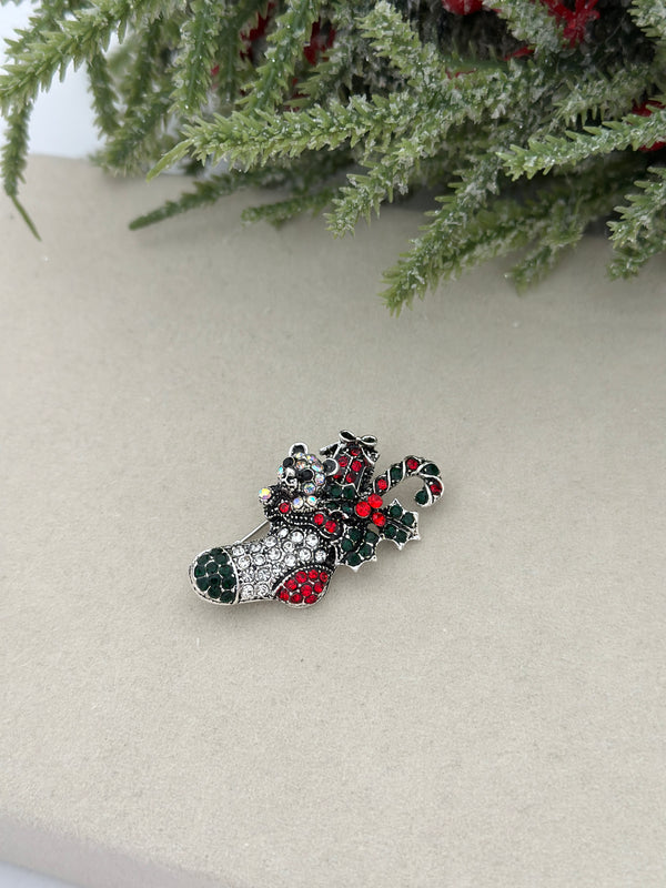 Baston Detay Taşlı Bot Broş