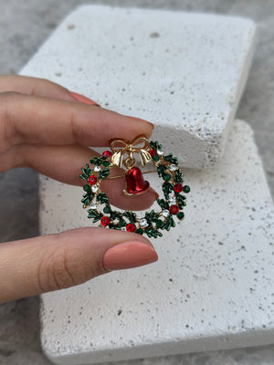 Kırmızı Zil Broş