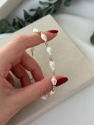 Arası Dorika Taşlı Deniz Kabuklu Halhal