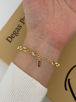 Ortası Yonca Doç Zincir Bileklik