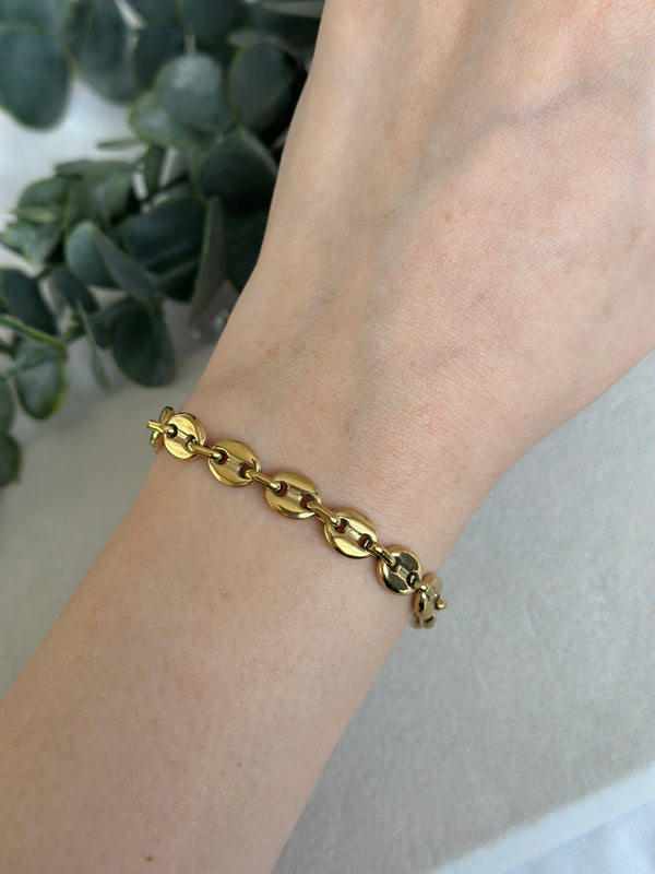 Çelik Düğme Bileklik