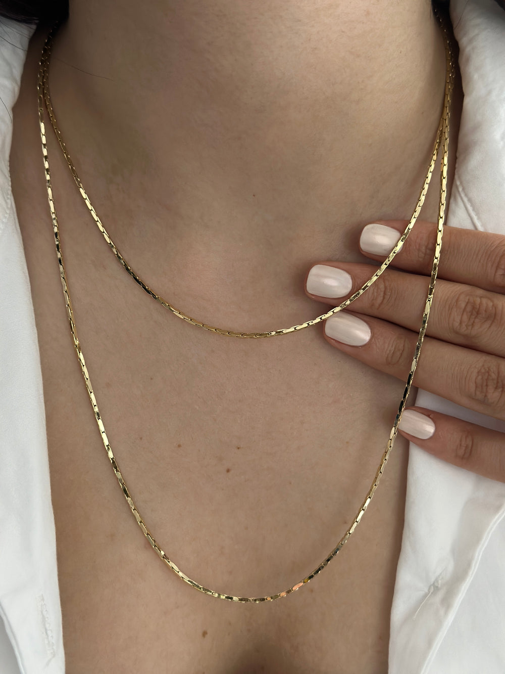 Küp Zincir Kolye 45 cm