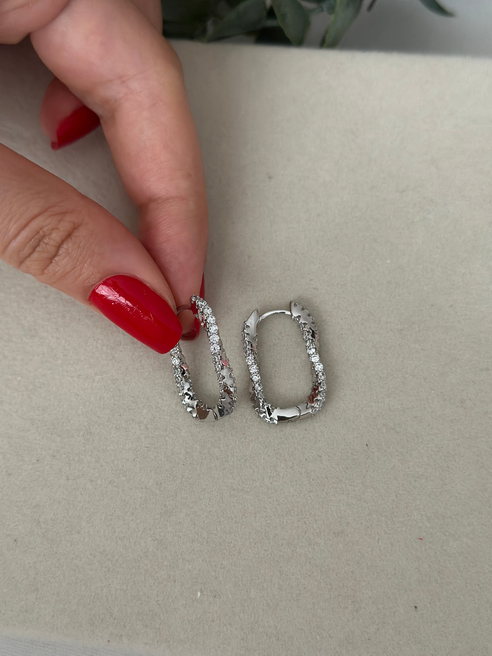 Silver Dikey Sarmal Küpe