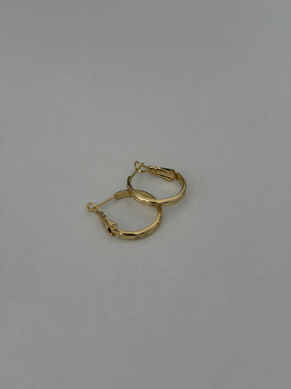 Kuzey Yıldız Baskılı Halka Küpe