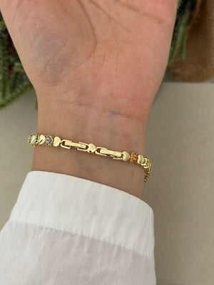 Vip Renkli Kalpli Bileklik