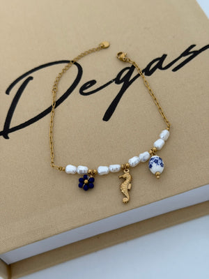 İncili Deniz Atı Charmlı Halhal