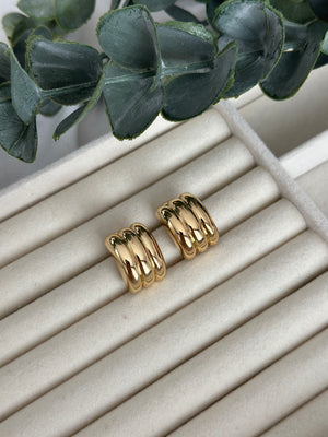 Üç Sıra Kayık Küpe