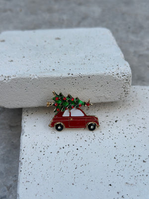 Kırmızı Araba Broş