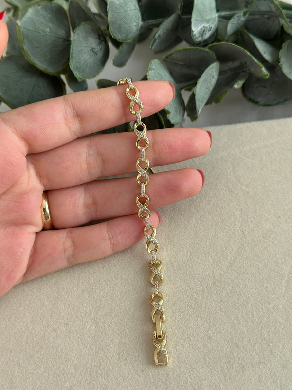 Taşlı Sonsuz Bileklik